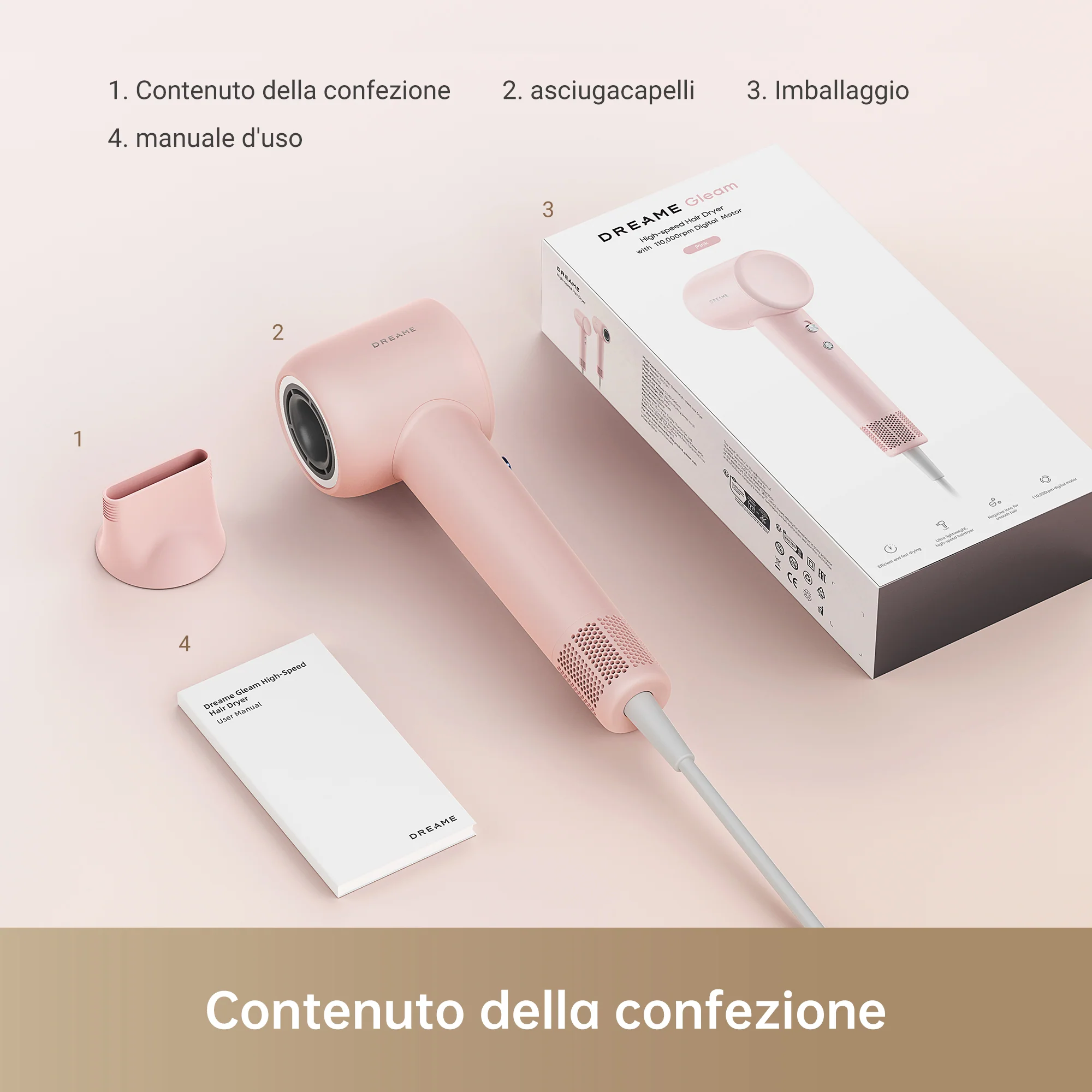 Asciugacapelli ad alta velocità Dreame Hair Gleam - Image 15